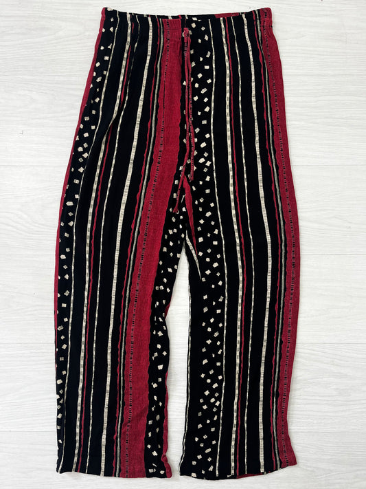 1990s Patterned Casual Trousers