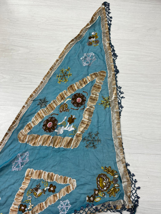 Part Silk Vintage Beaded Top Accessory