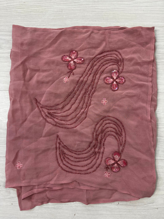 Baby Pink Vintage Embroidered Sarong Skirt