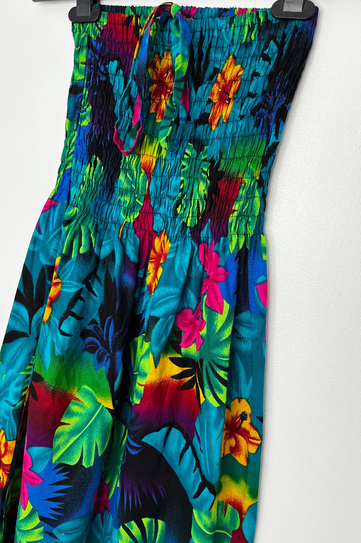 Bandeau Tropical Maxi Dress