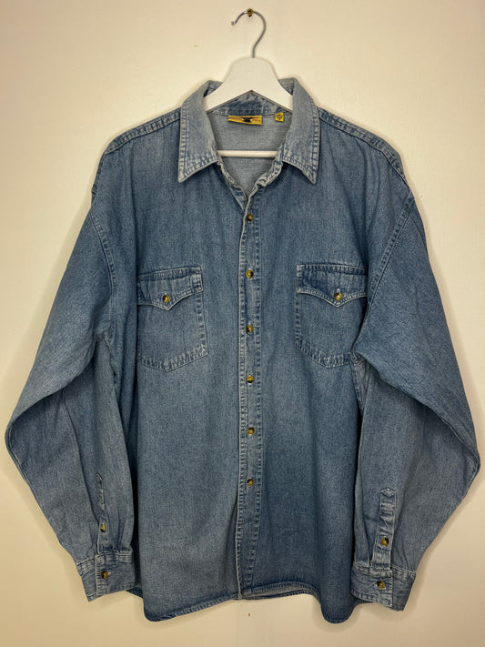 Long Sleeve Classic Vintage Denim Shirt
