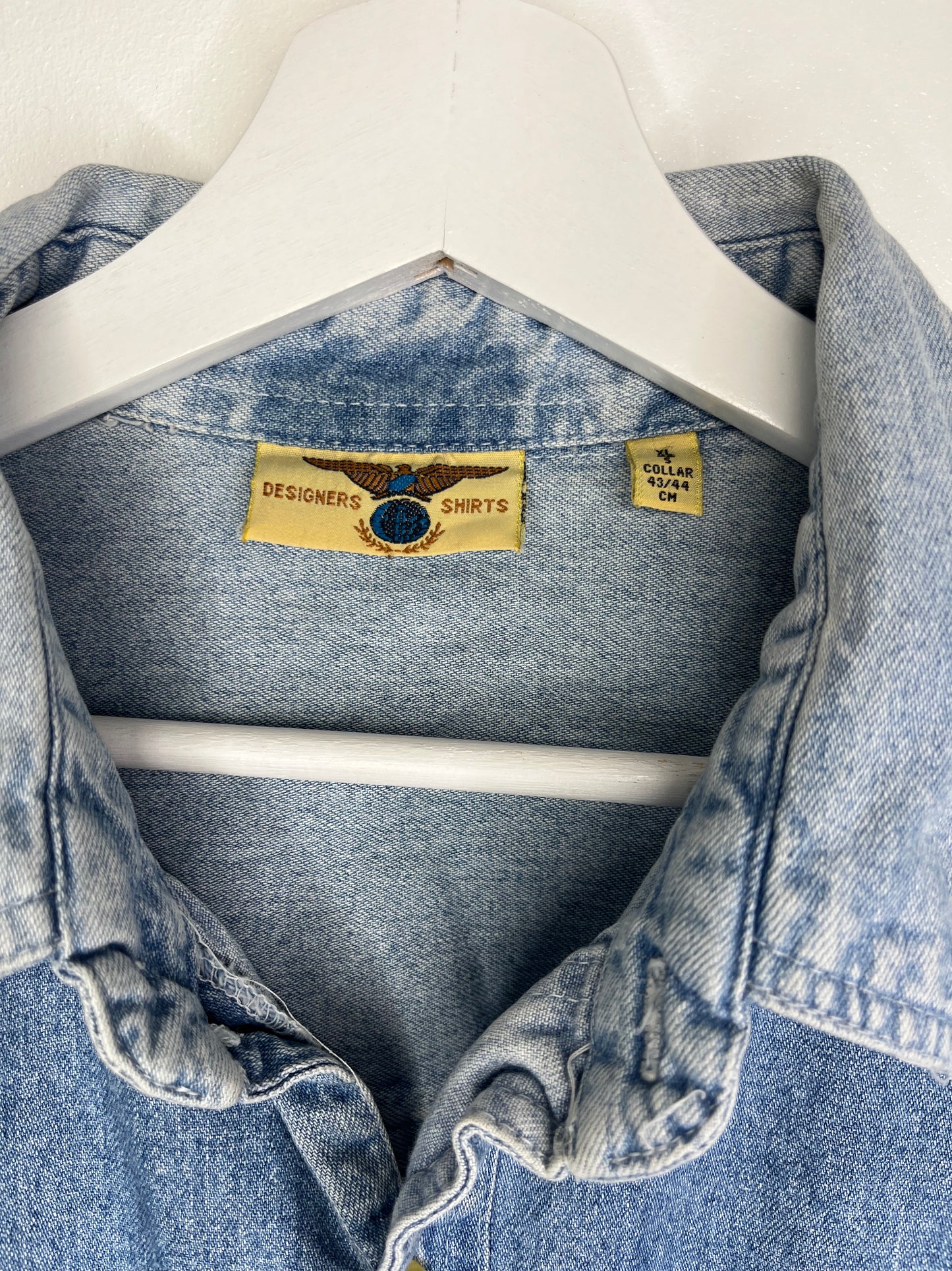Long Sleeve Classic Vintage Denim Shirt