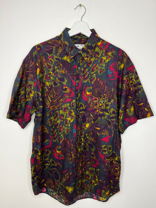 Purple Vintage Patterned Shirt