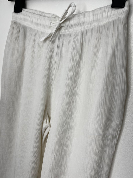 Casual White Vintage Trousers