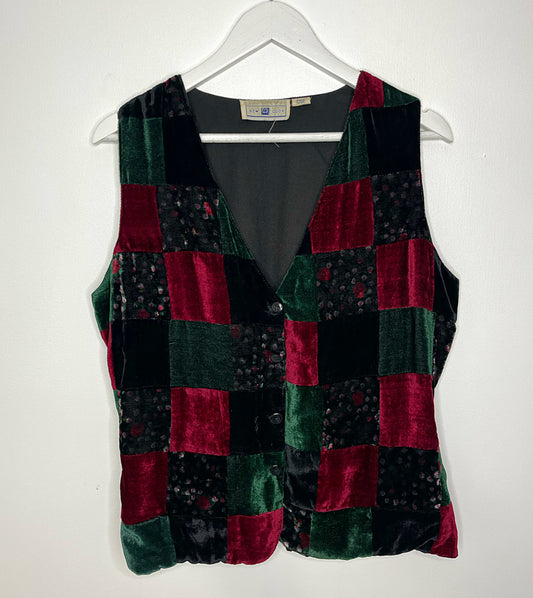 Velvet Patchwork Waistcoat