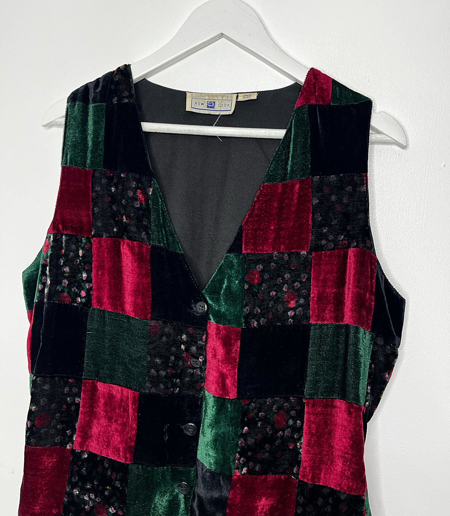 Velvet Patchwork Waistcoat