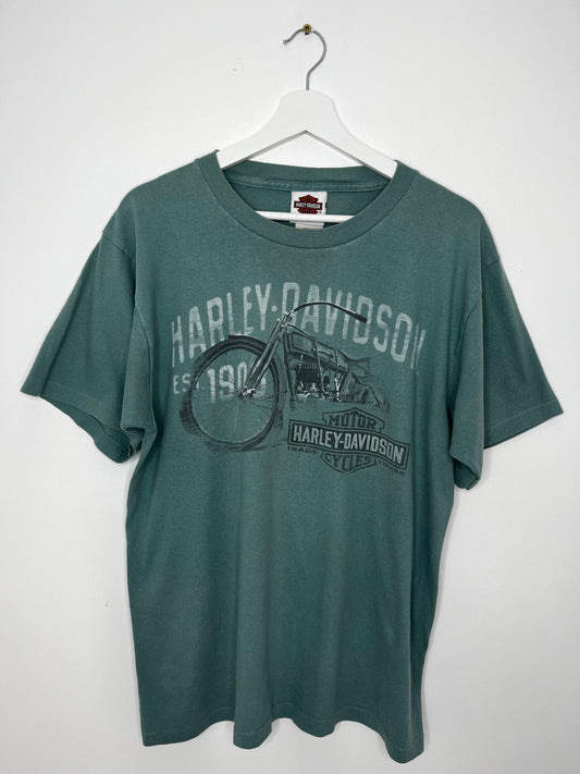 Vintage Harley Davidson Teal Top