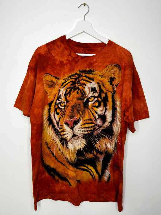 Orange Tie Dye Tiger T-Shirt