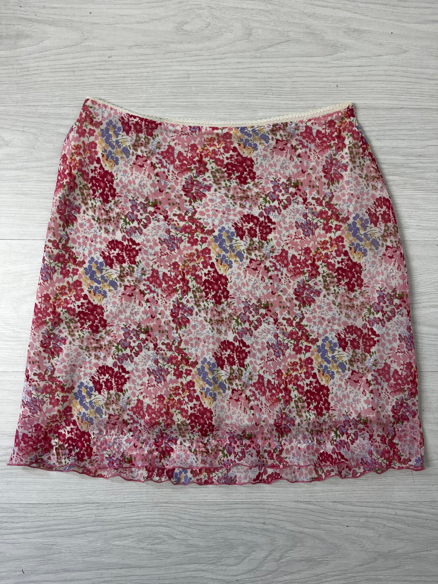 UCOB Pink Floral Y2k Skirt