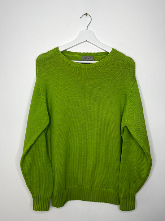 Lime Green Vintage Jumper