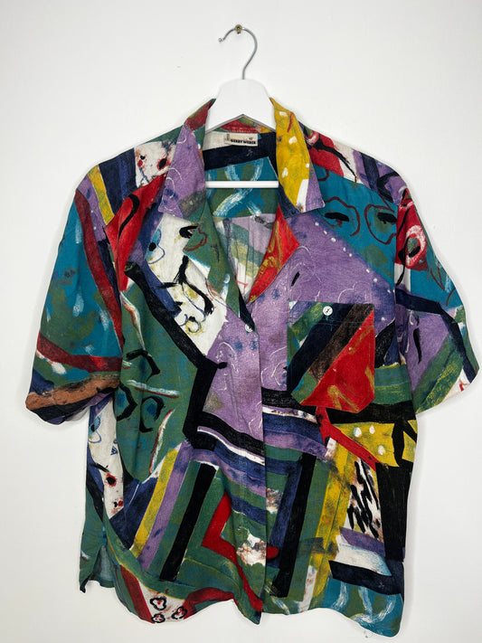 Vintage 90s Colourful Abstract Shirt