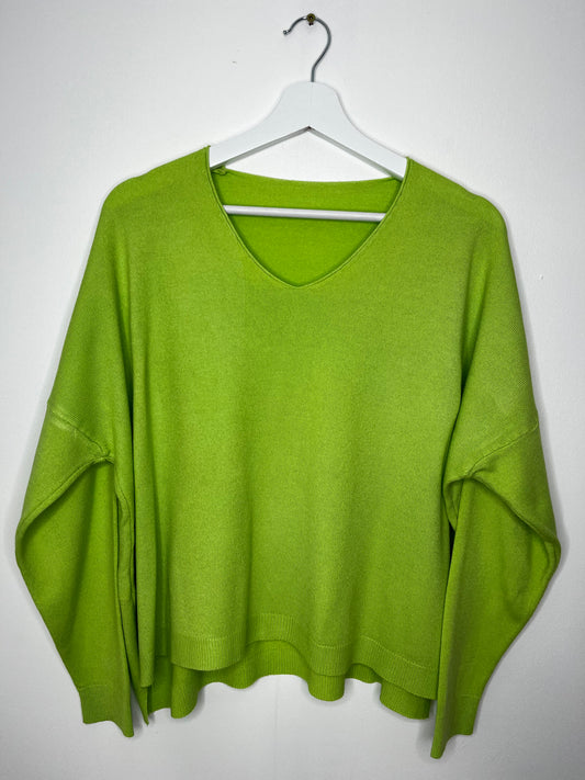Super Soft Italian Lime Green Jumper