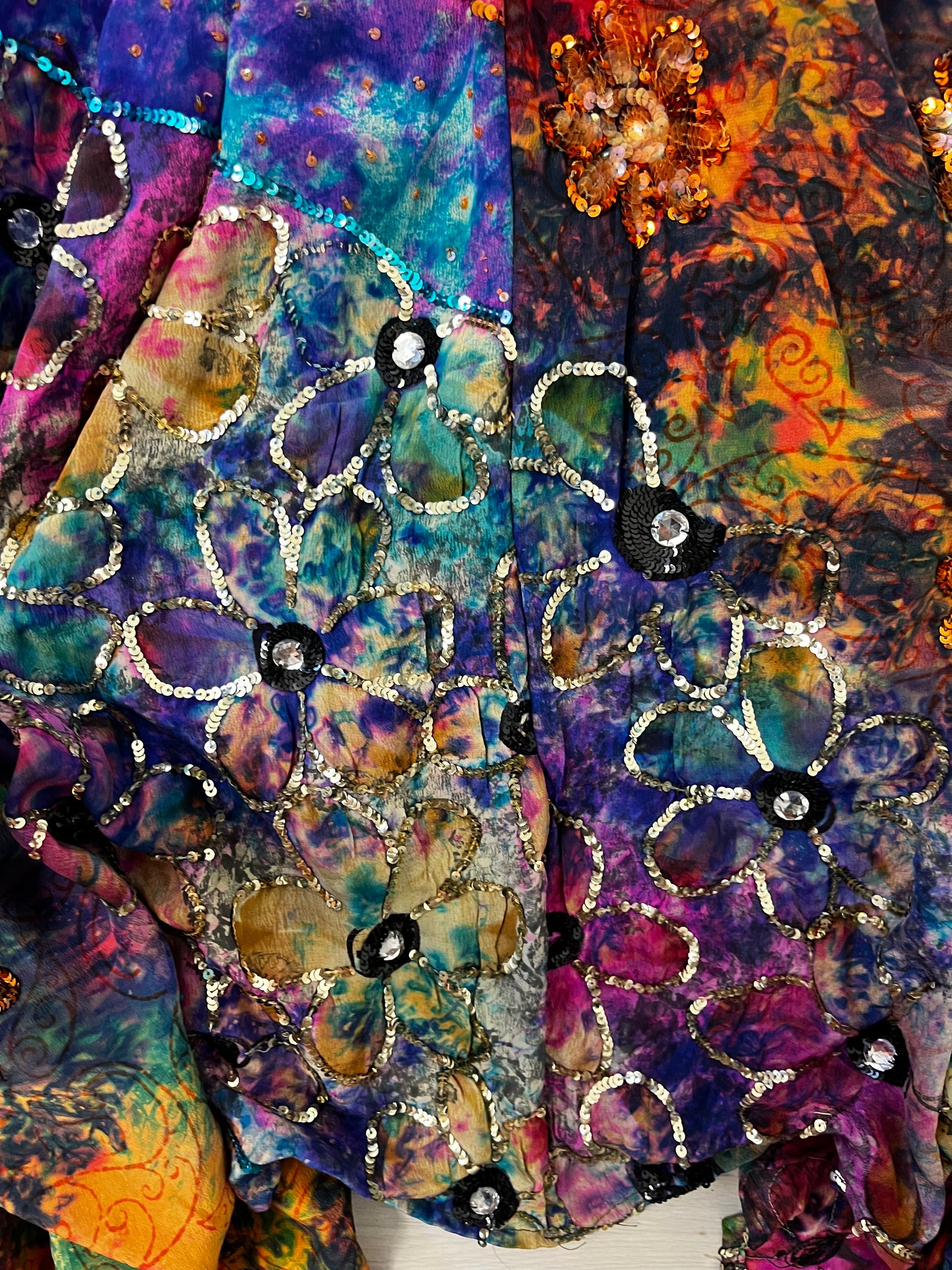 Rainbow Tie Dye Long Boho Dress