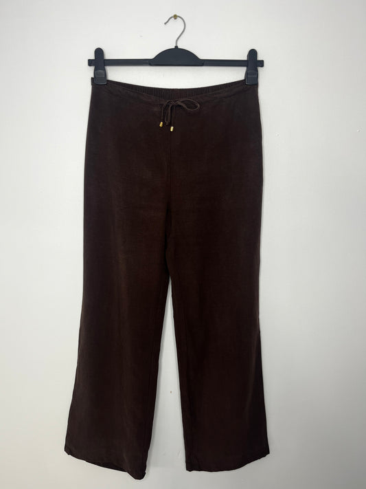 Highwaisted Brown Casual Vintage Trousers