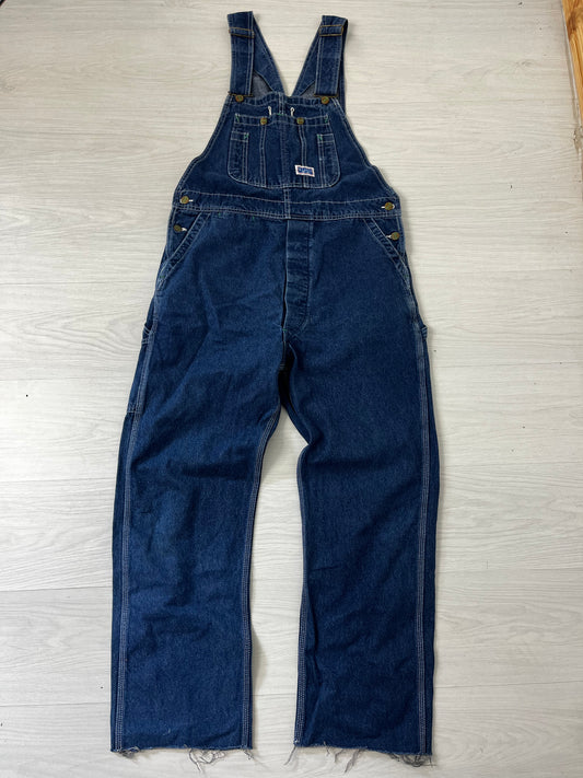 Blue Denim Vintage Long Dungarees