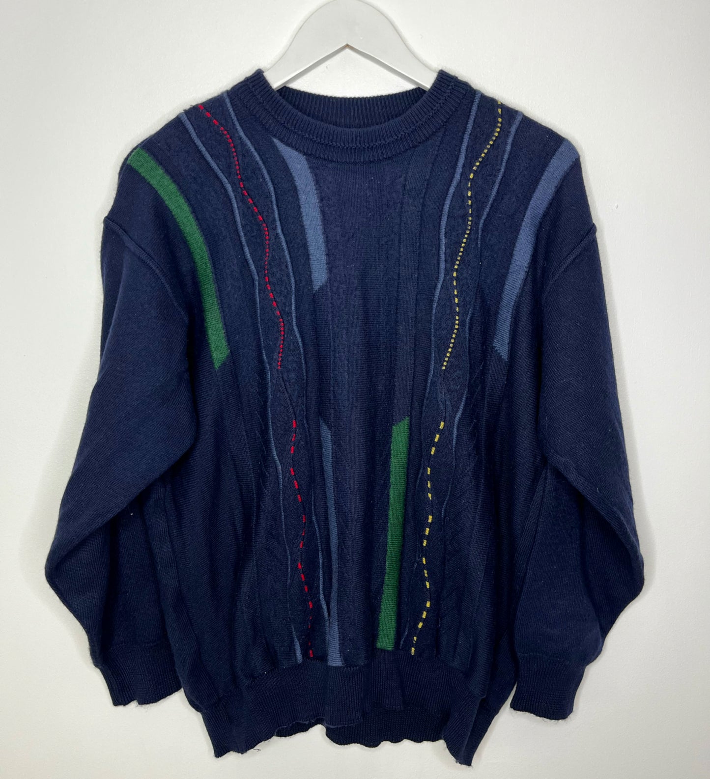 Detailed Navy Jumper