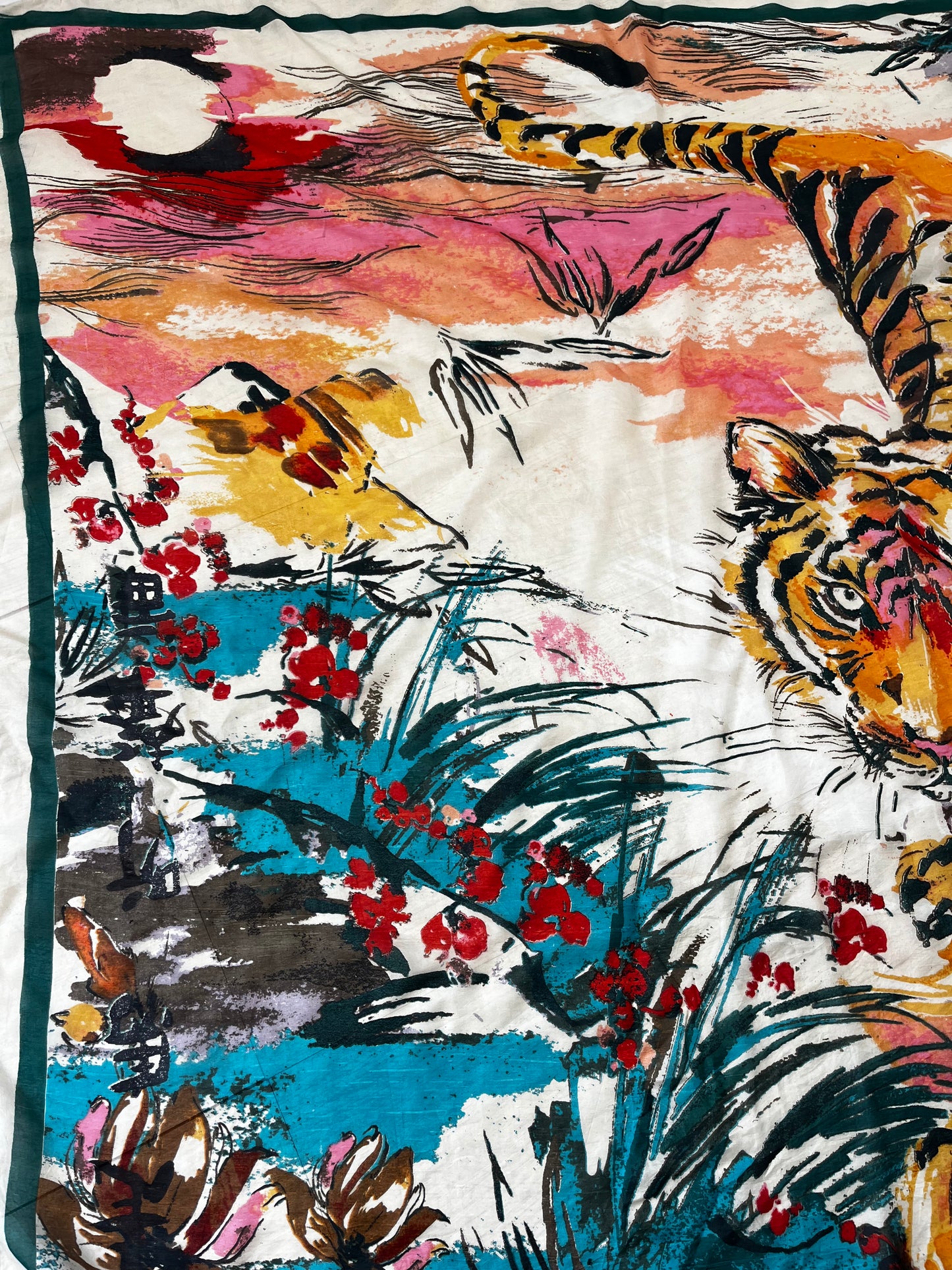 True Vintage Tiger Scarf Shawl