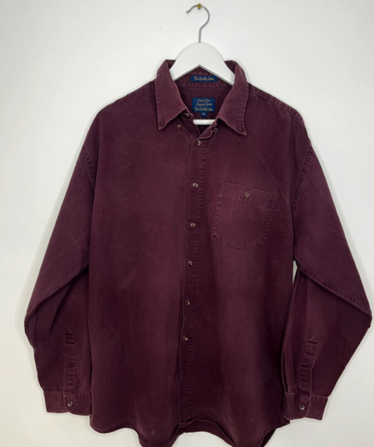 Thick Cotton Plum Vintage Shirt
