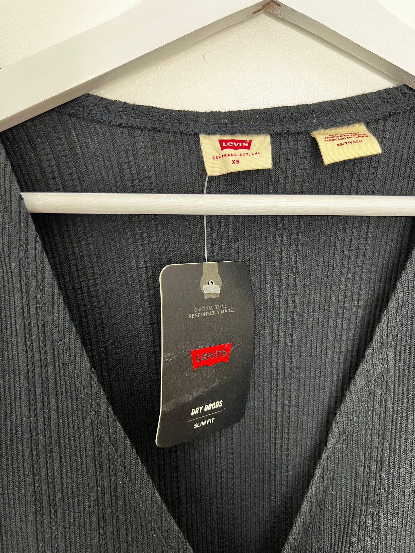 Black Levi’s Wrap Top