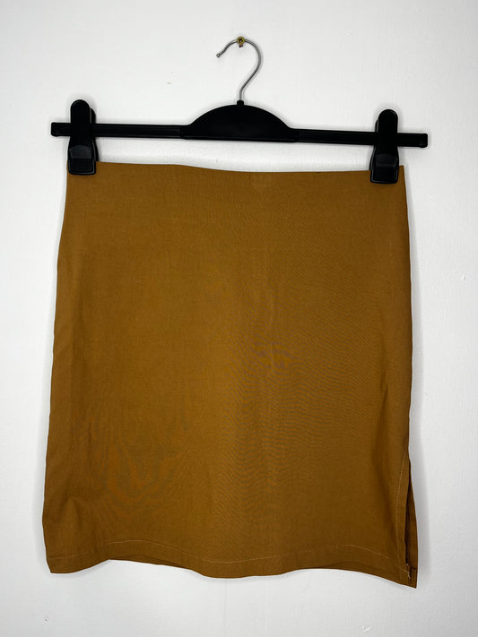 Highwaisted 90s Camel Skirt