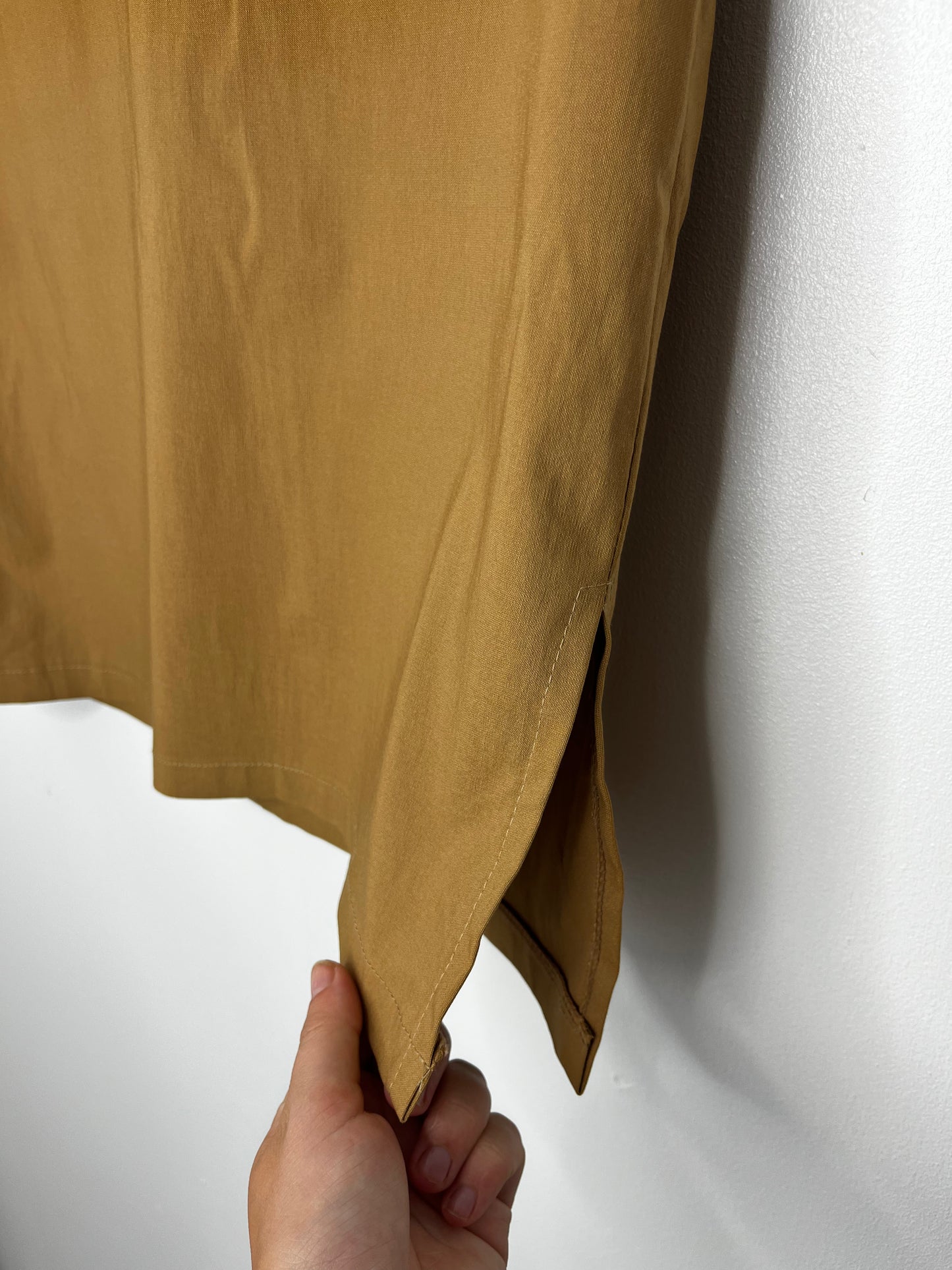Highwaisted 90s Camel Skirt