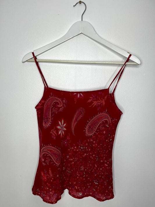 Spaghetti Strap Y2k Vintage Paisley Top