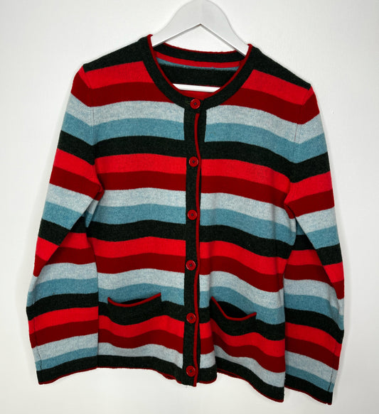 Stripe Wool Vintage Cardigan