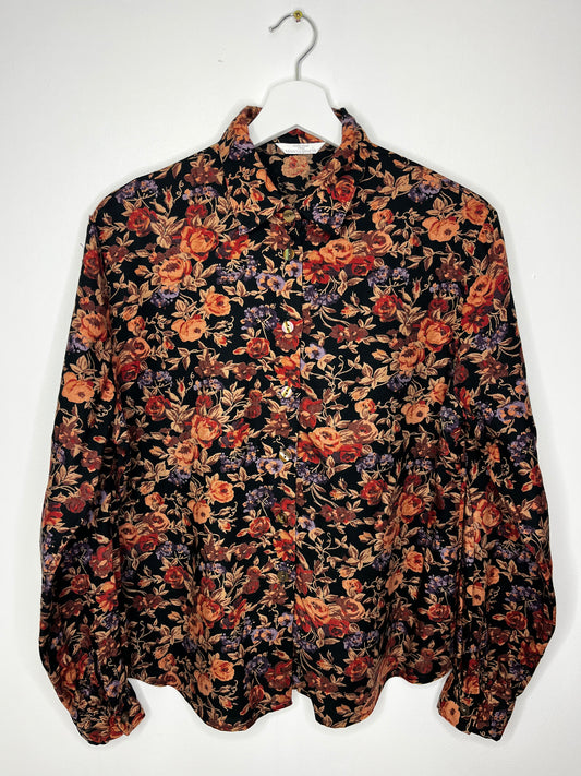 Long Sleeve Autumnal Floral Shirt