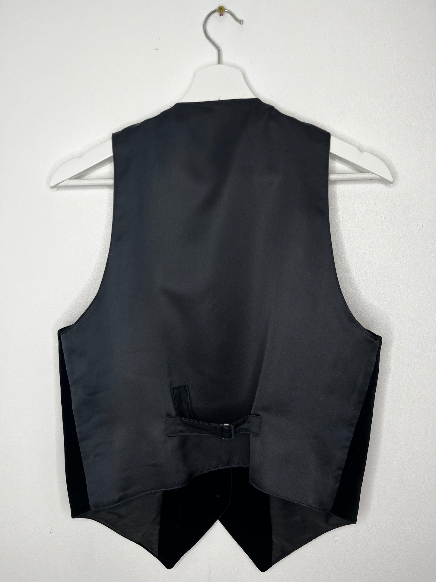 True Vintage Black Velvet Waistcoat