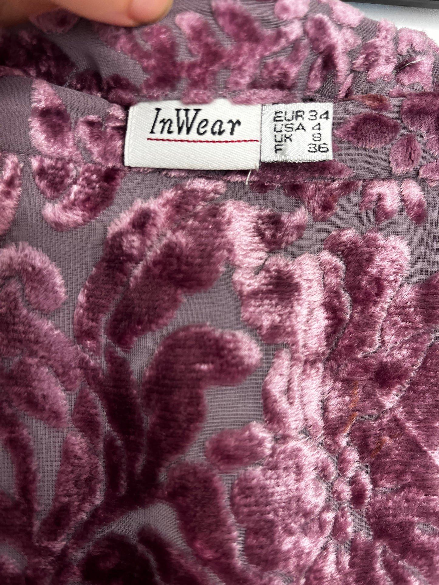 Pink Vintage Velvet Skirt