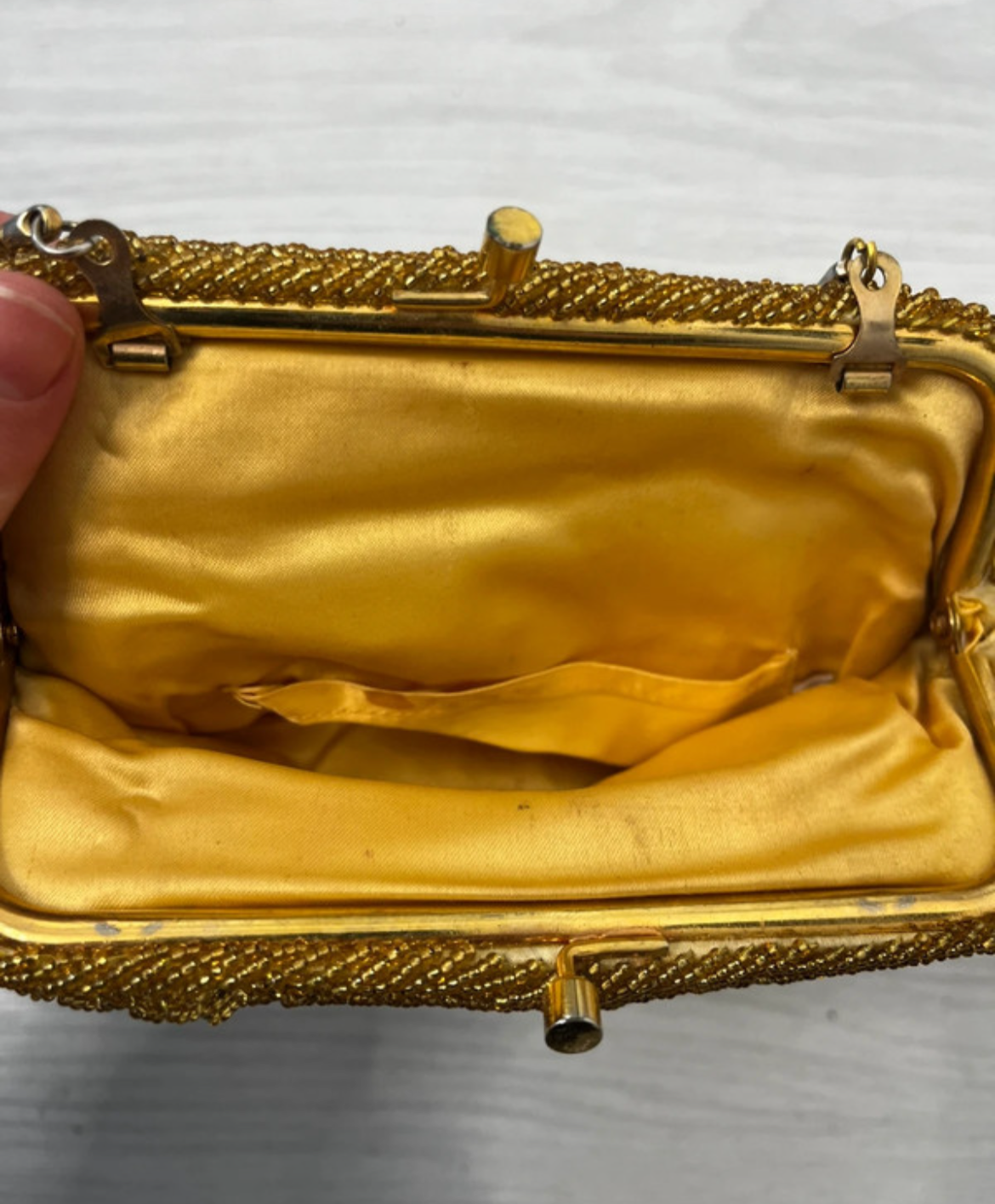 Gold Beaded True Vintage Glamorous Bag