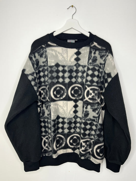 Monochrome Fleece Jumper