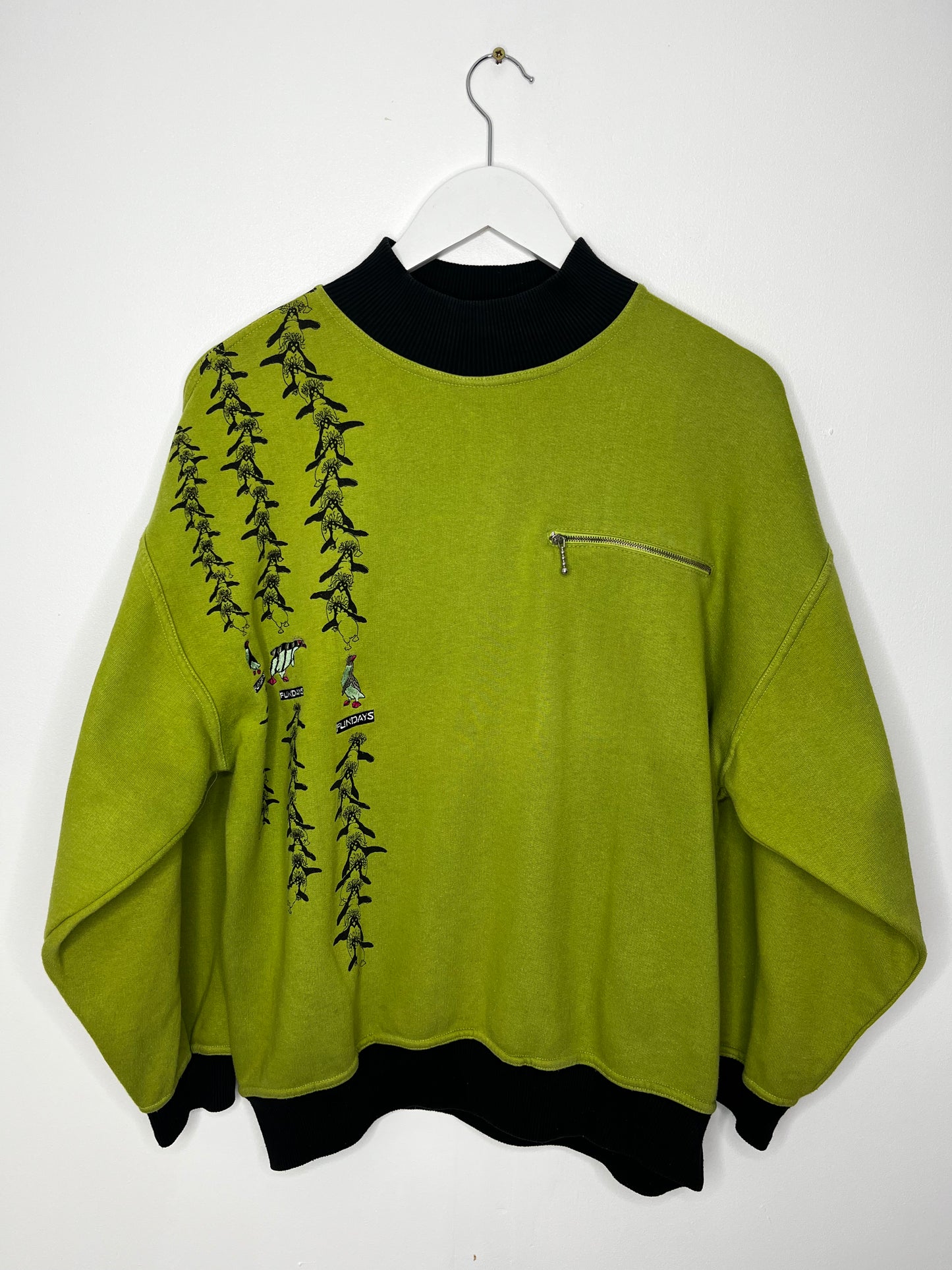 Rare Green Highneck Vintage Sweater
