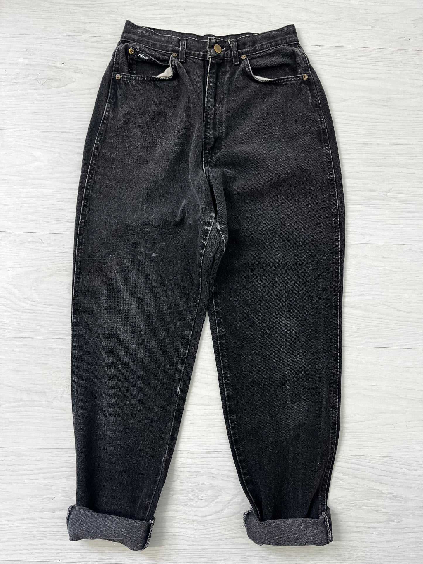 Highwaisted Washed Black Vintage Jeans