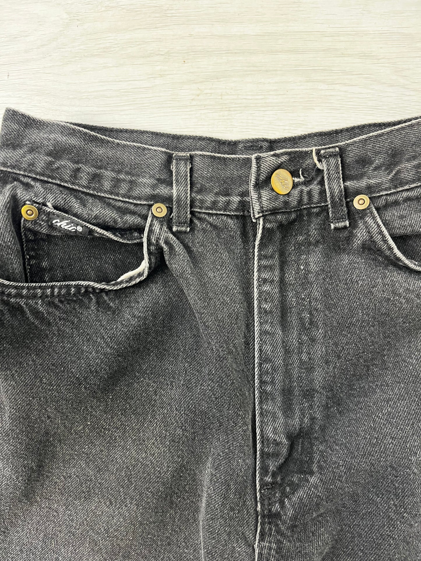 Highwaisted Washed Black Vintage Jeans