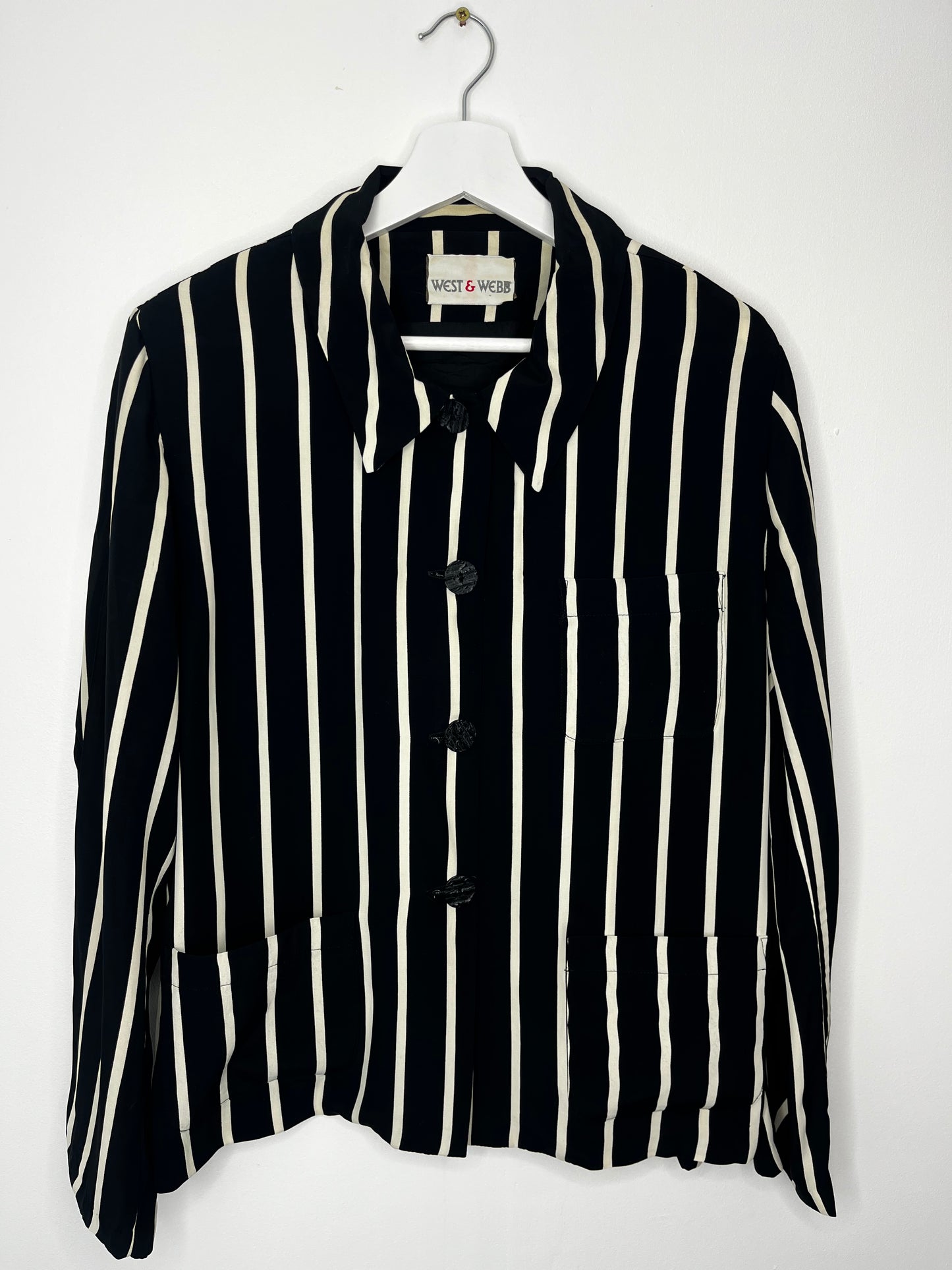 Monochrome Stripe Vintage Shirt