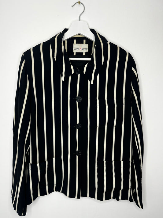 Monochrome Stripe Vintage Shirt