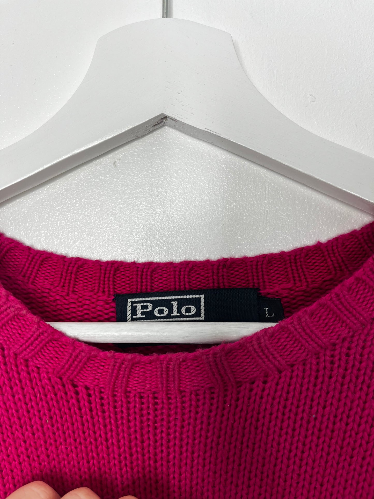 Pink Vintage Ralph Lauren Knit Jumper