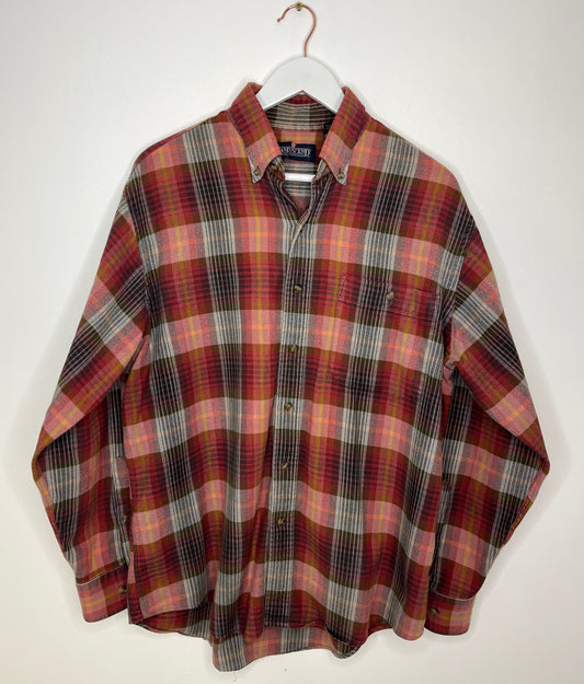 Long Sleeve Checked Slouchy Shirt