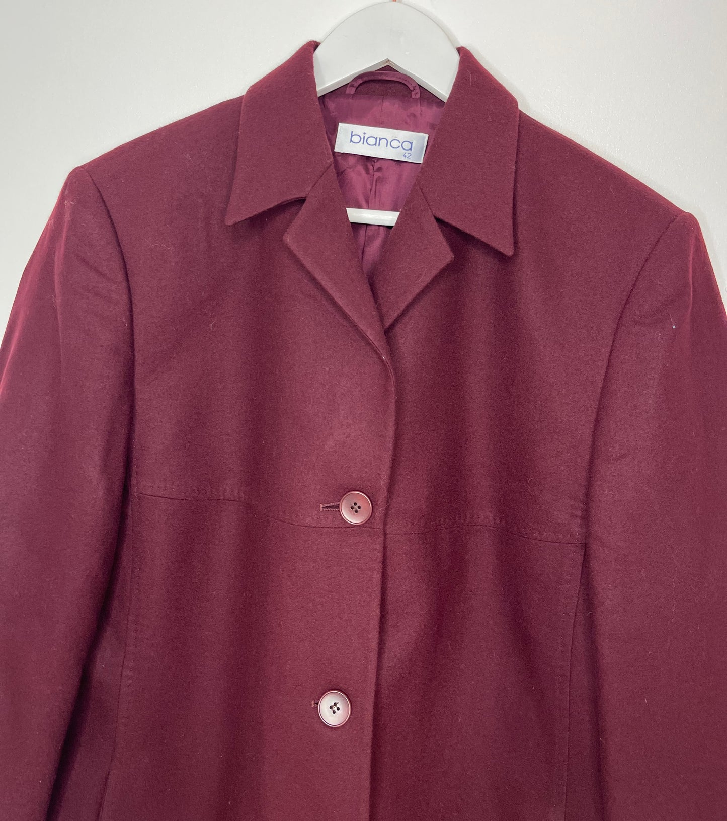 Burgundy Vintage Coat