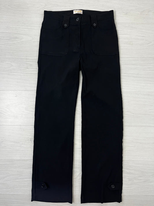 Low Rise Black Y2k Every Day Trousers