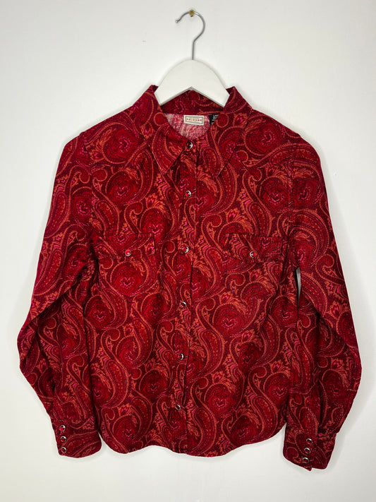 Light Cord Vintage Paisley Shirt