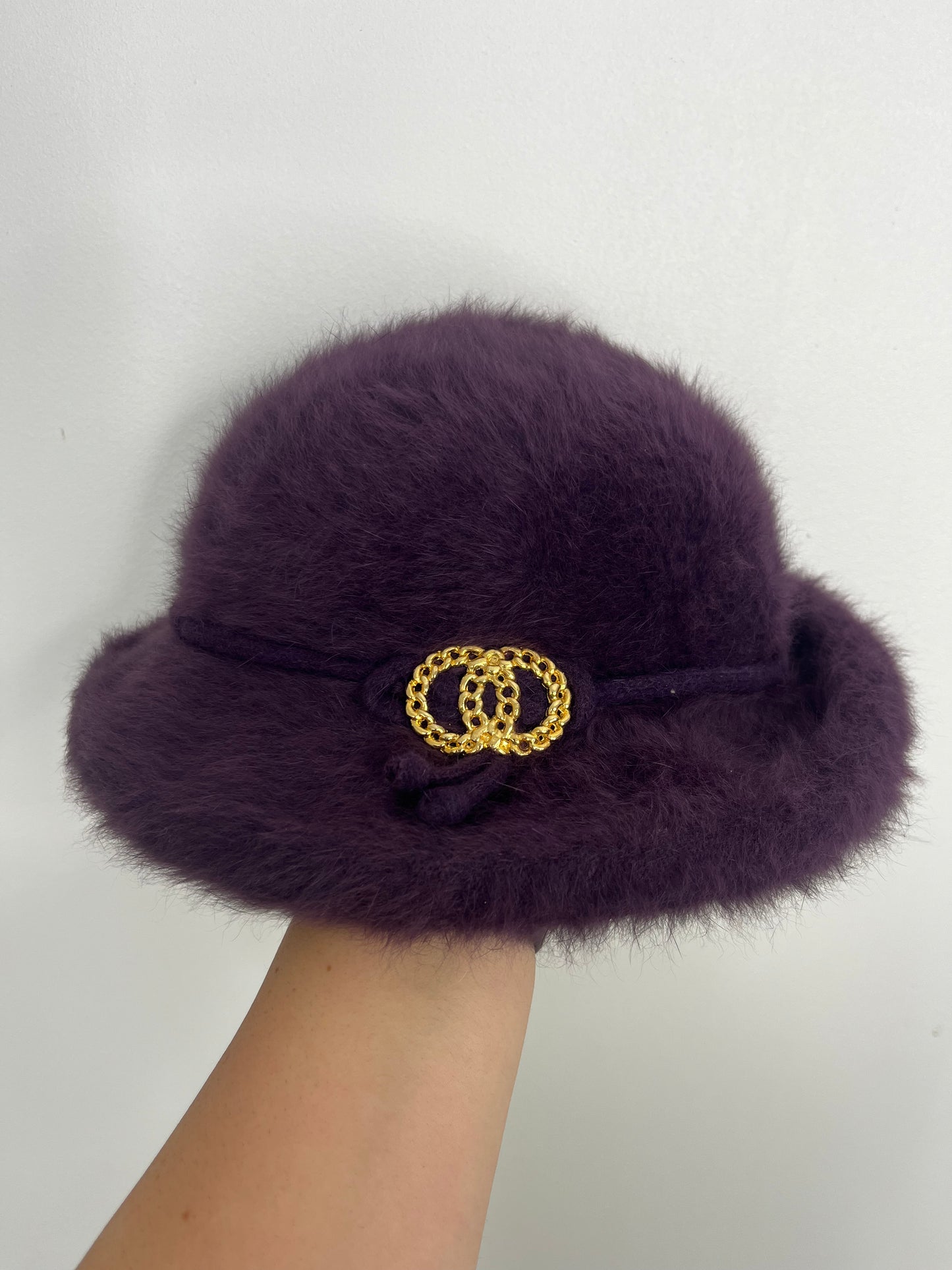 Purple Kangol Vintage Fluffy Hat