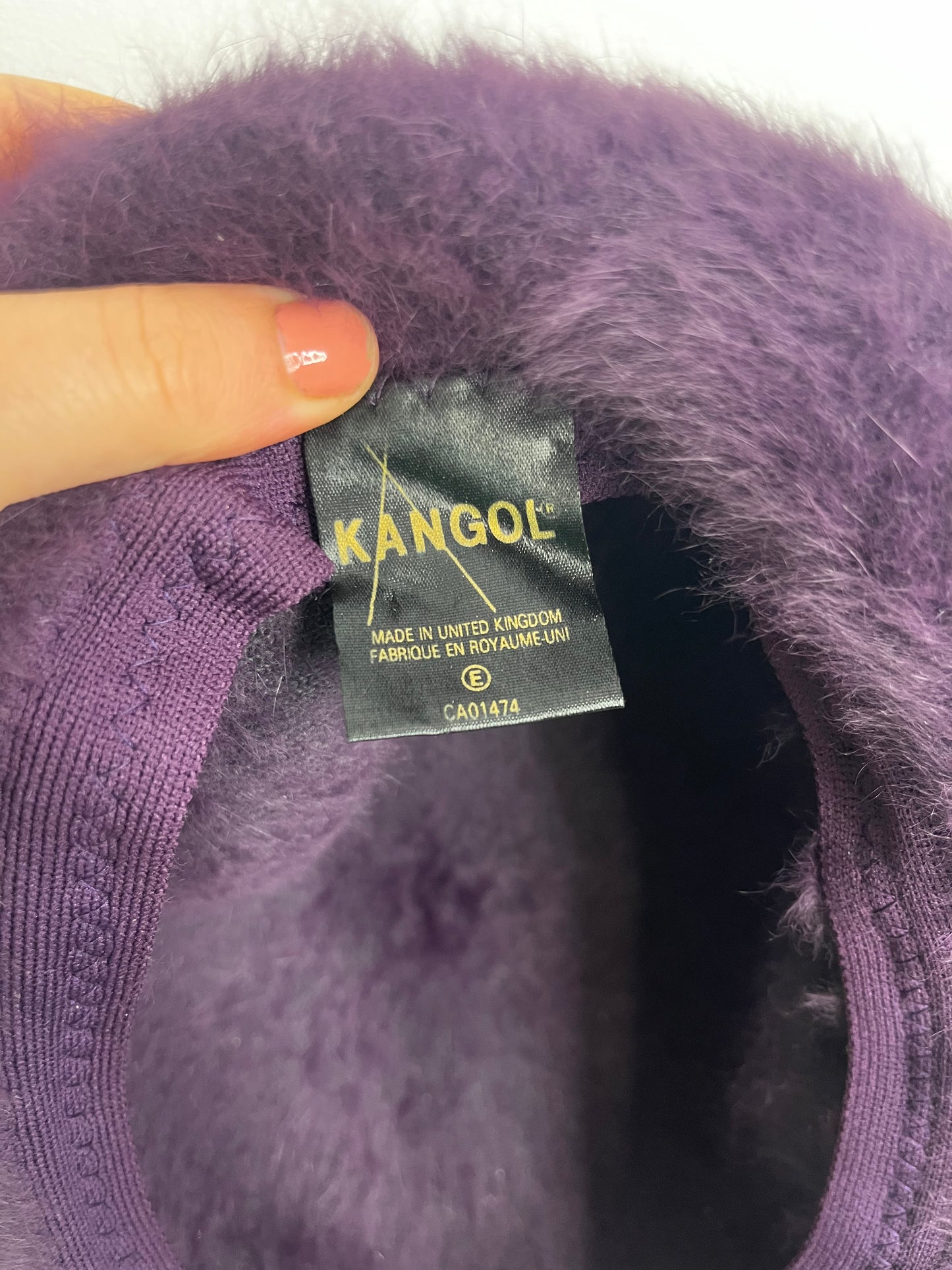 Purple Kangol Vintage Fluffy Hat