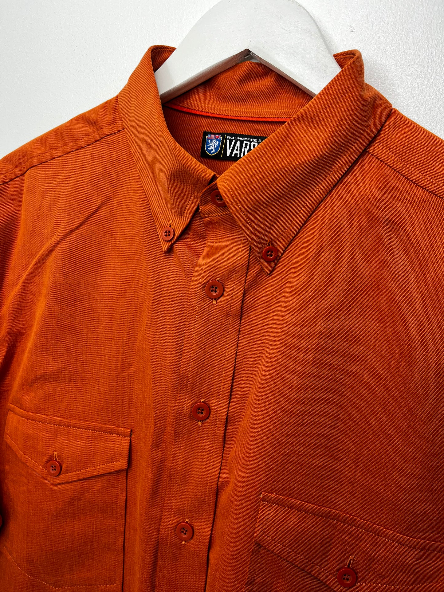 Long Sleeve Vintage Orange Shirt