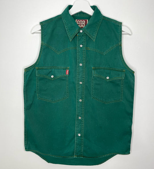 Sleeveless Green Vintage Shirt