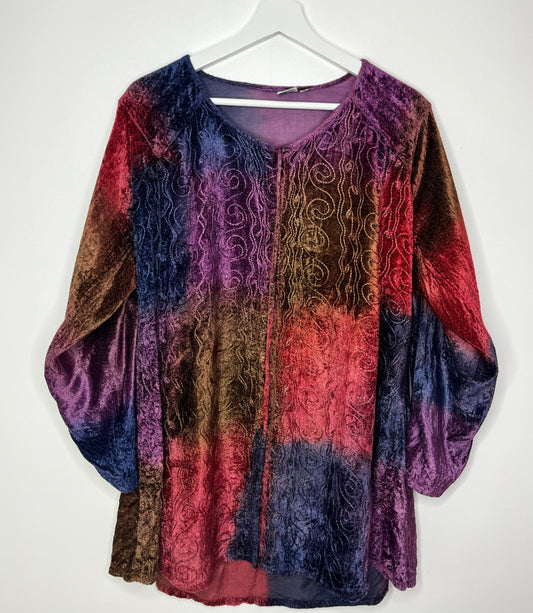 Velvet Tie Dye True Vintage Dress