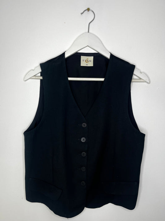 Every Day Black Vintage Waistcoat