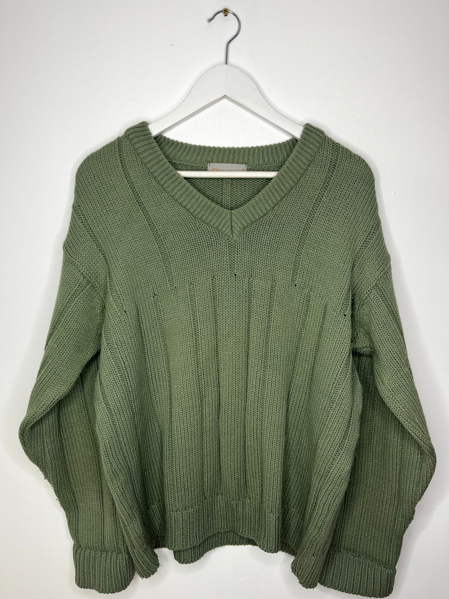 Sage Green Cosy Vintage Jumper