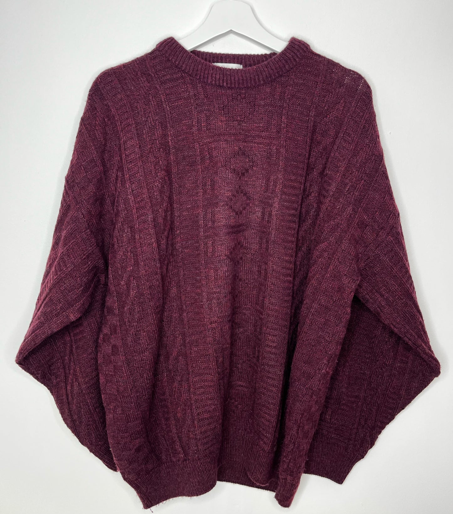 Burgundy Classic Vintage Jumper